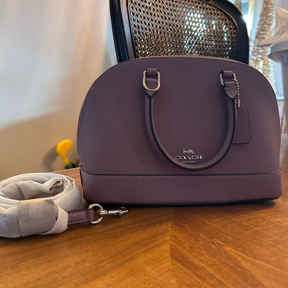 Purple Coach Crossbody Purse